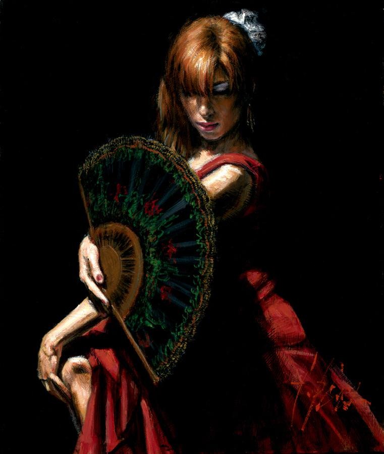 Fabian Perez La Colombiano Abanico